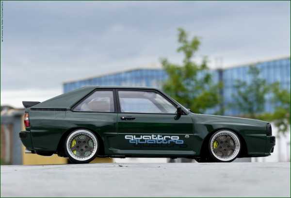 1:18 AUDI SPORT QUATTRO GRÜN EDITION + PORSCHE RS ALUs [ KURZ VERSION ]